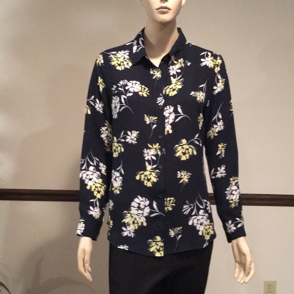 Long sleeved button up blouse